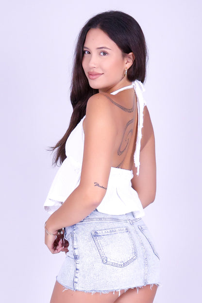 SUMMER HAZE HALTER TOP