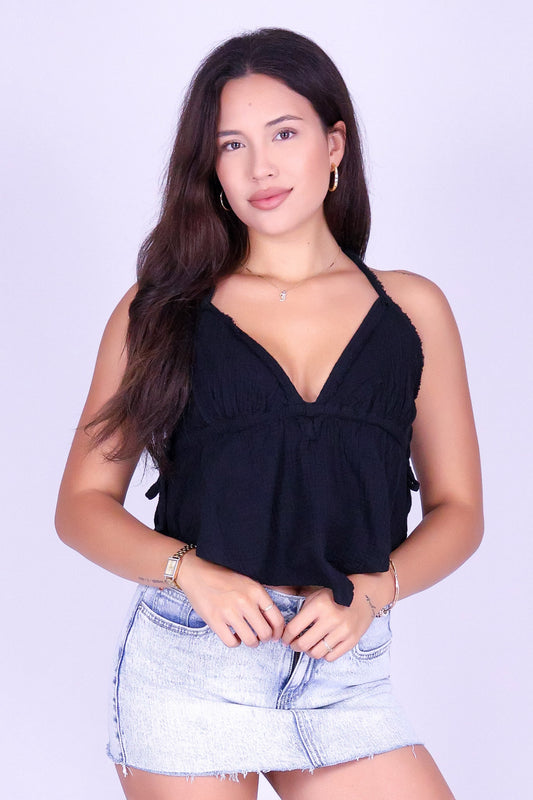 SUMMER HAZE HALTER TOP