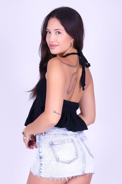 SUMMER HAZE HALTER TOP