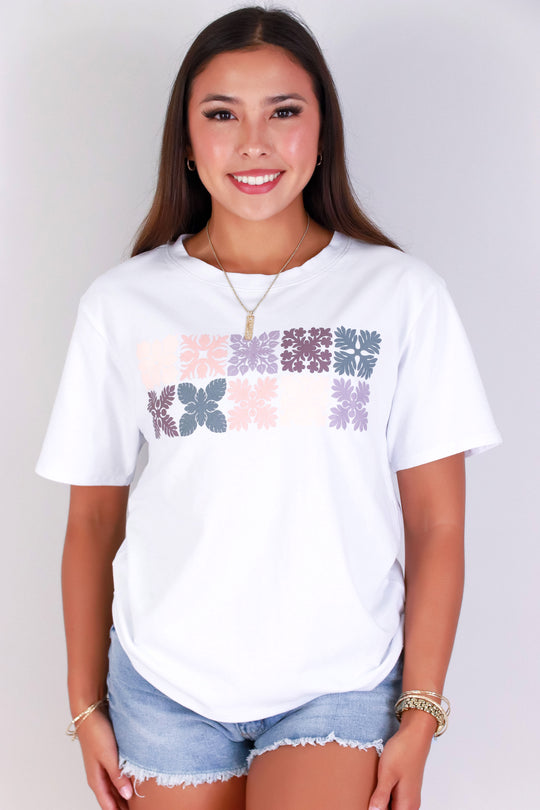 QUILT BLOCK TEE