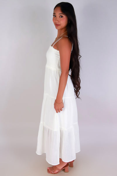 Jeans Warehouse Hawaii - S/L LONG SOLID DRESSES - TWIRL BABE MIDI DRESS | By BE COOL