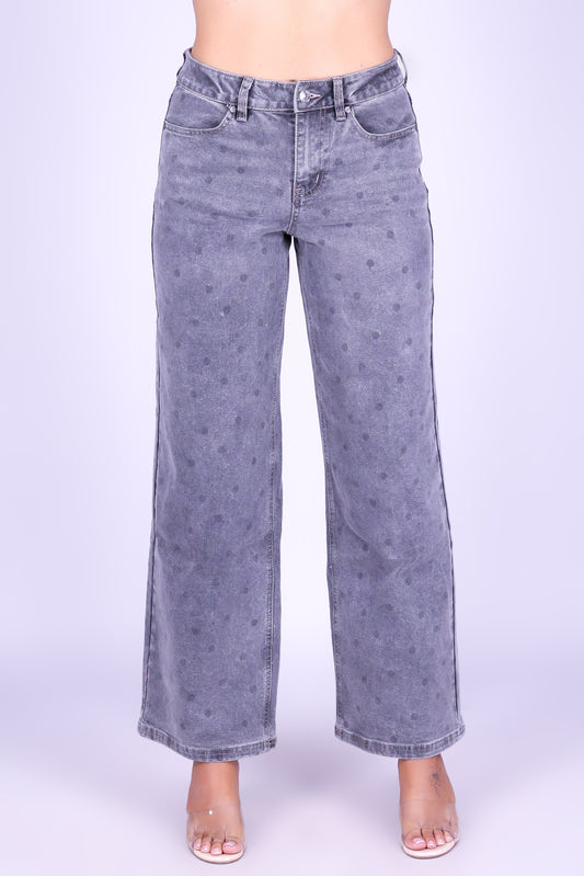 DOTS & DENIM WIDE LEG JEANS