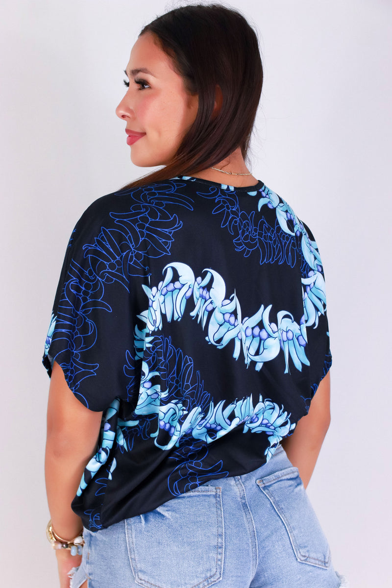 Jeans Warehouse Hawaii - SS PRINT - JADE DOLMAN TOP | By LUZ