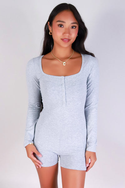 Jeans Warehouse Hawaii - SOLID CASUAL ROMPERS - SLEEK CHIC CATSUIT ROMPER | By CRESCITA APPAREL/SHINE I