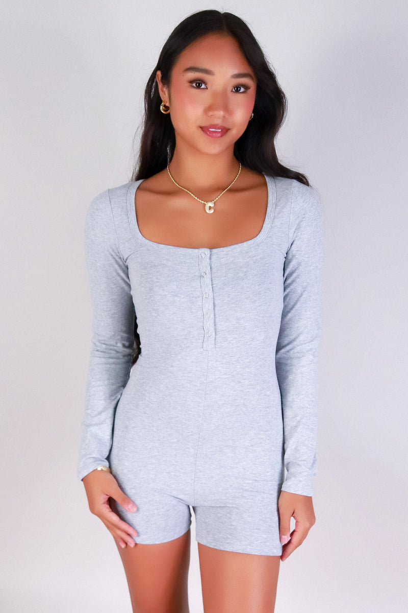Jeans Warehouse Hawaii - SOLID CASUAL ROMPERS - SLEEK CHIC CATSUIT ROMPER | By CRESCITA APPAREL/SHINE I