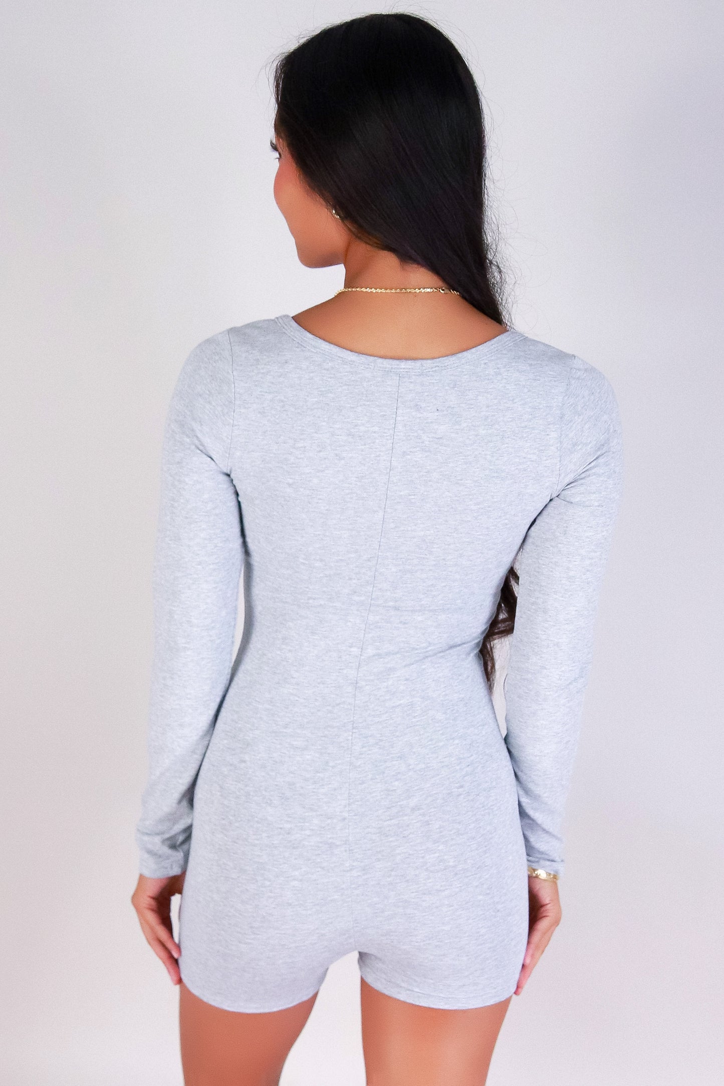 Jeans Warehouse Hawaii - SOLID CASUAL ROMPERS - SLEEK CHIC CATSUIT ROMPER | By CRESCITA APPAREL/SHINE I