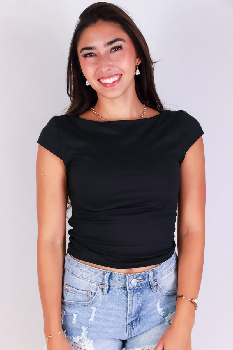 Jeans Warehouse Hawaii - SS CASUAL SOLID - CLEAN SLATE TOP | By POPULAR 21