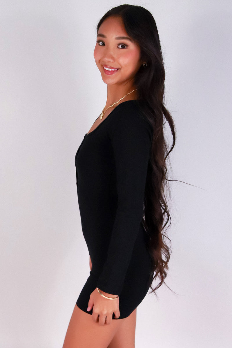 Jeans Warehouse Hawaii - SOLID CASUAL ROMPERS - SLEEK CHIC CATSUIT ROMPER | By CRESCITA APPAREL/SHINE I