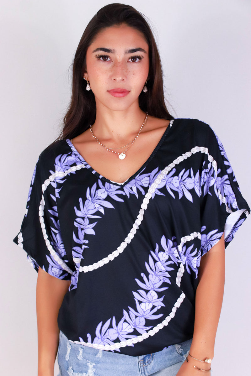 Jeans Warehouse Hawaii - SS PRINT - HONOHONO DOLMAN TOP | By LUZ