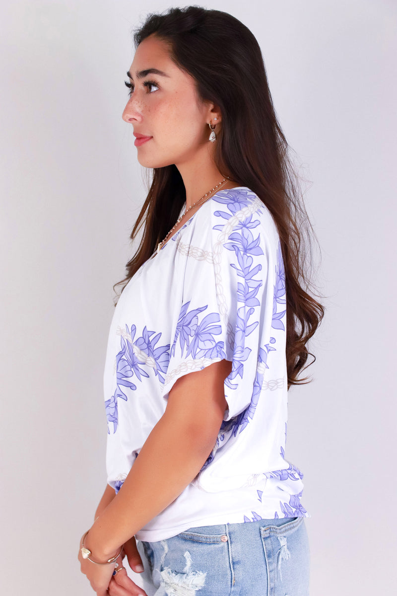 Jeans Warehouse Hawaii - SS PRINT - HONOHONO DOLMAN TOP | By LUZ
