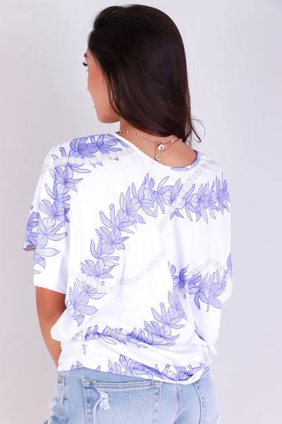 Jeans Warehouse Hawaii - SS PRINT - HONOHONO DOLMAN TOP | By LUZ