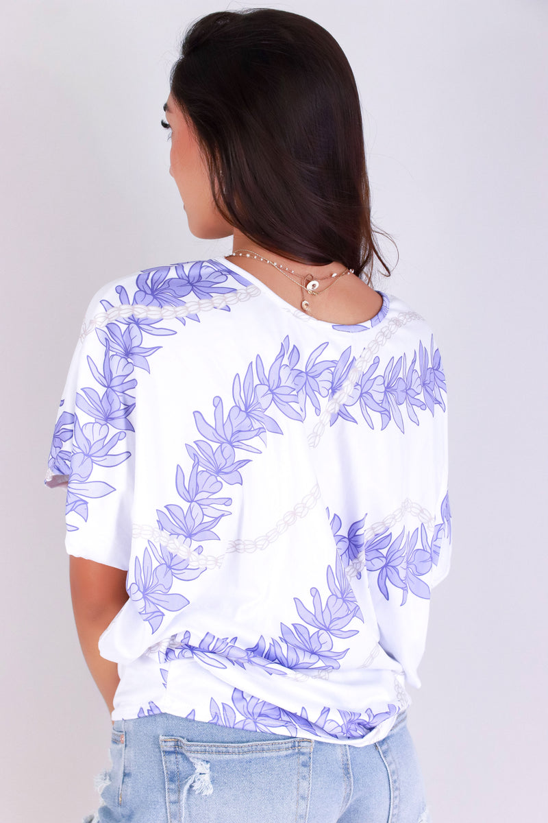 Jeans Warehouse Hawaii - SS PRINT - HONOHONO DOLMAN TOP | By LUZ