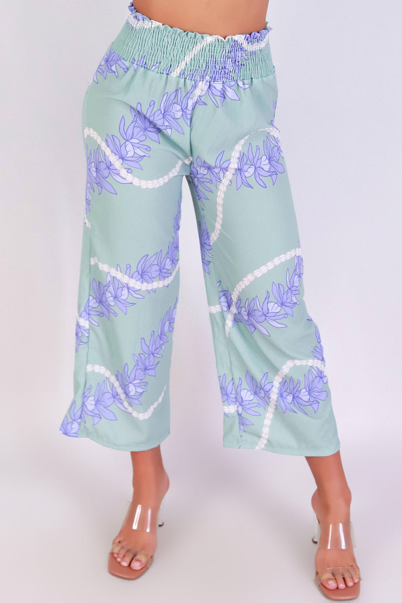 Jeans Warehouse Hawaii - PRINT WOVEN CAPRI&