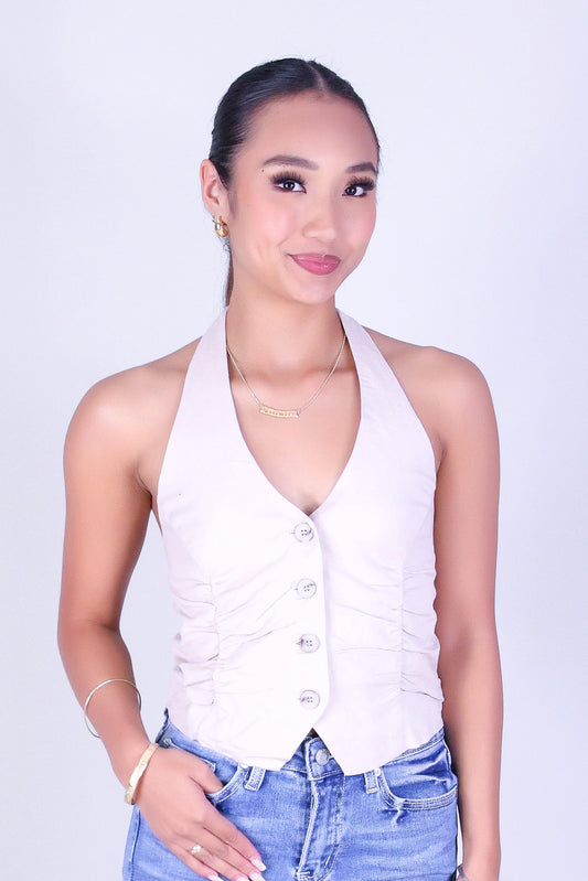 DESIRE HALTER VEST TOP