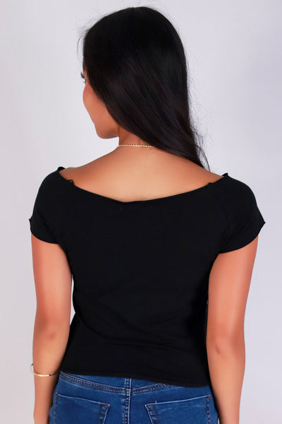 Jeans Warehouse Hawaii - SS CASUAL SOLID - SWEETLY OFF THE SHOULDER TOP | By CRESCITA APPAREL/SHINE I