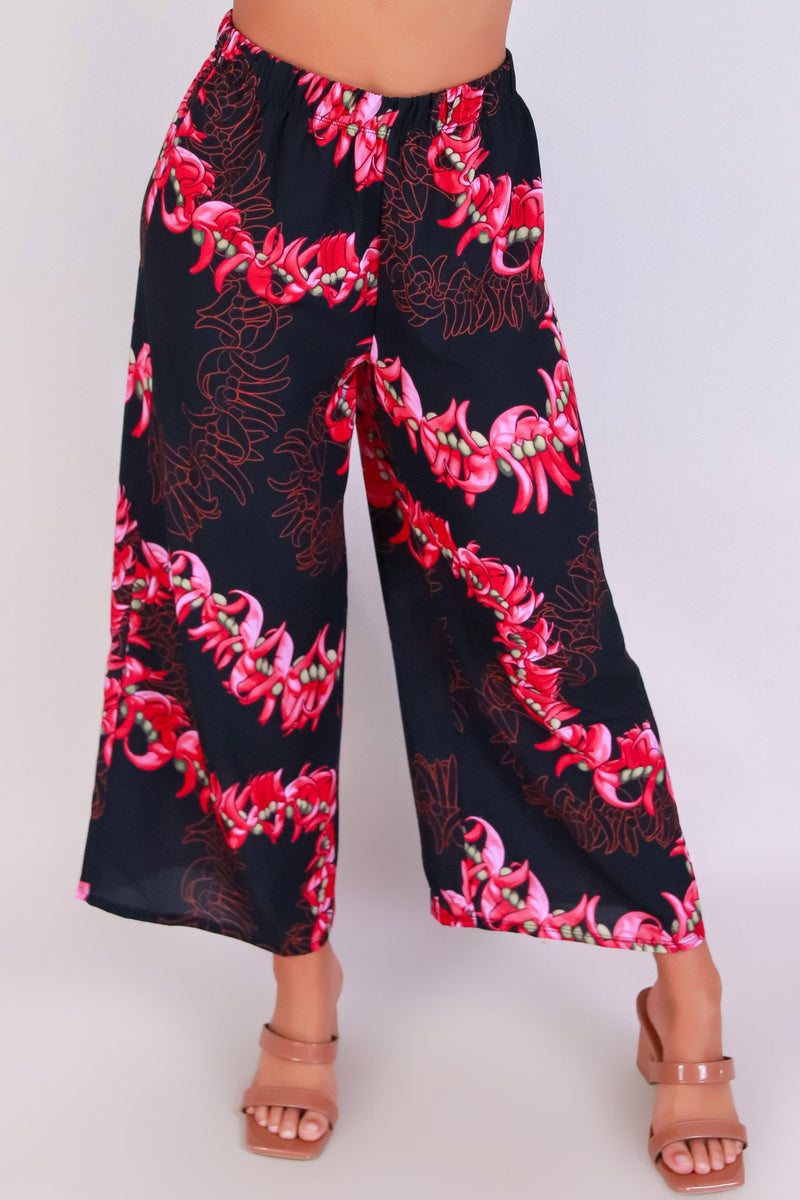 Jeans Warehouse Hawaii - PRINT WOVEN CAPRI&