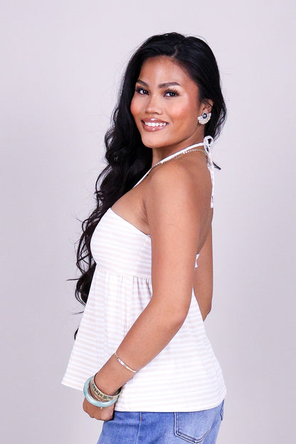 LINE UP HALTER TOP
