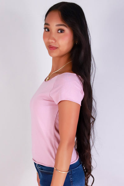 Jeans Warehouse Hawaii - SS CASUAL SOLID - SWEETLY OFF THE SHOULDER TOP | By CRESCITA APPAREL/SHINE I