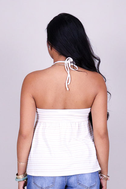 LINE UP HALTER TOP