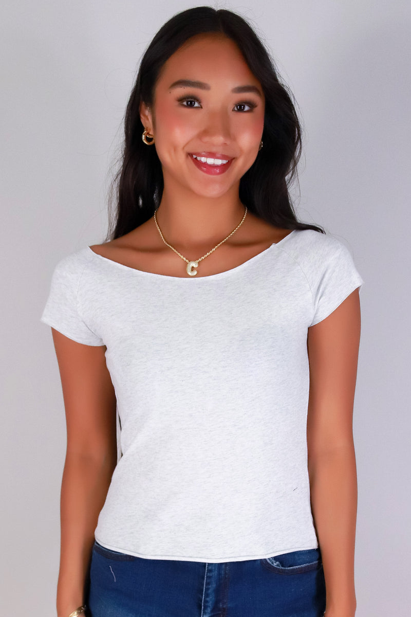 Jeans Warehouse Hawaii - SS CASUAL SOLID - SWEETLY OFF THE SHOULDER TOP | By CRESCITA APPAREL/SHINE I