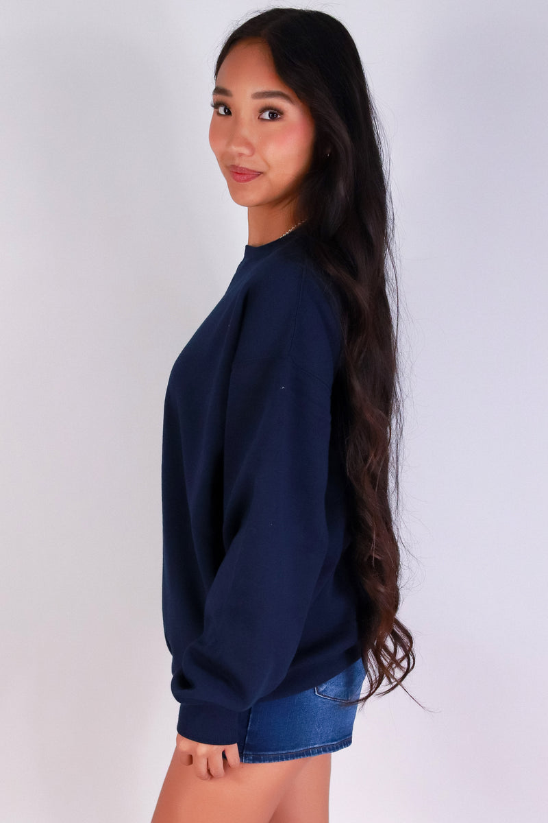 Jeans Warehouse Hawaii - SOLID LONG SLV TOPS - BOYFRIEND SWEATER | By REFLEX