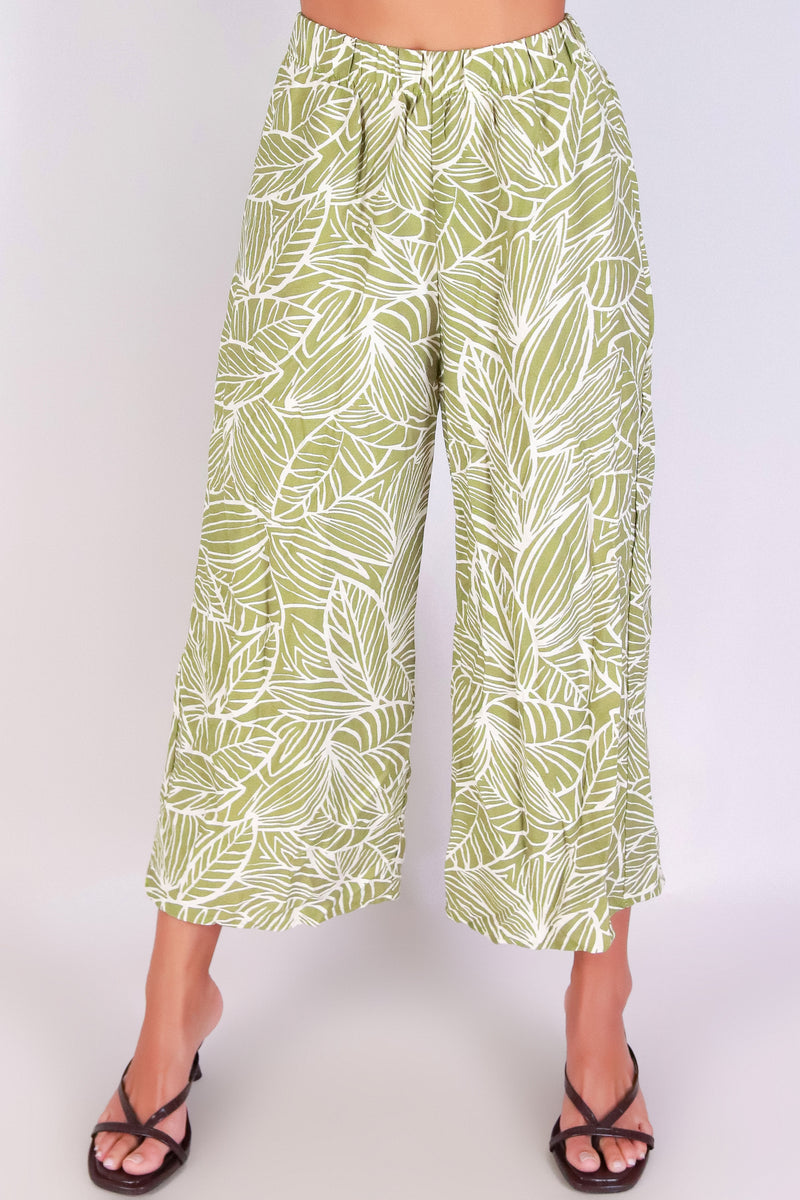 Jeans Warehouse Hawaii - PRINT WOVEN CAPRI&