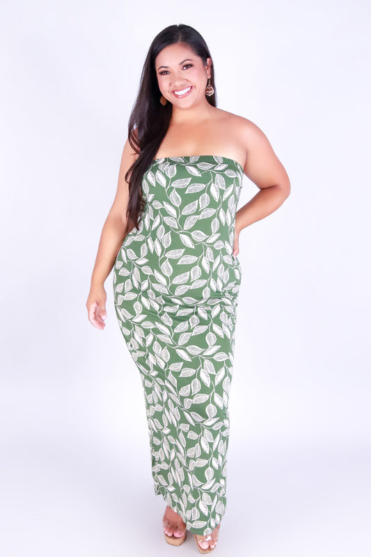 TROPIC BREEZE TUBE DRESS