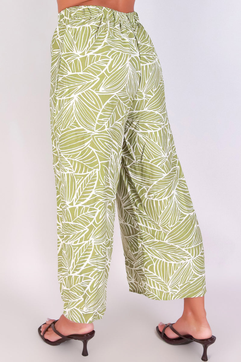 Jeans Warehouse Hawaii - PRINT WOVEN CAPRI&