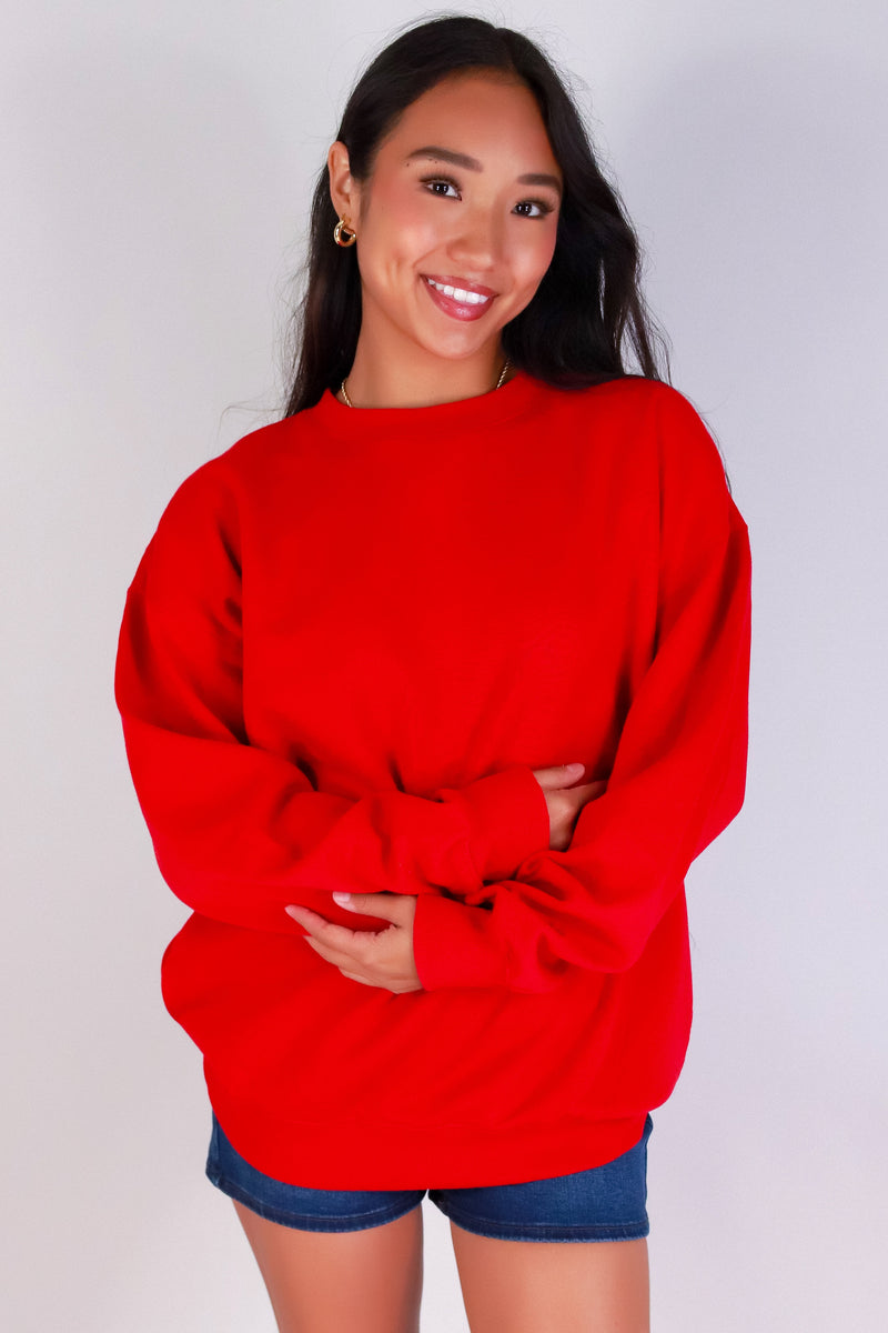 Jeans Warehouse Hawaii - SOLID LONG SLV TOPS - BOYFRIEND SWEATER | By REFLEX