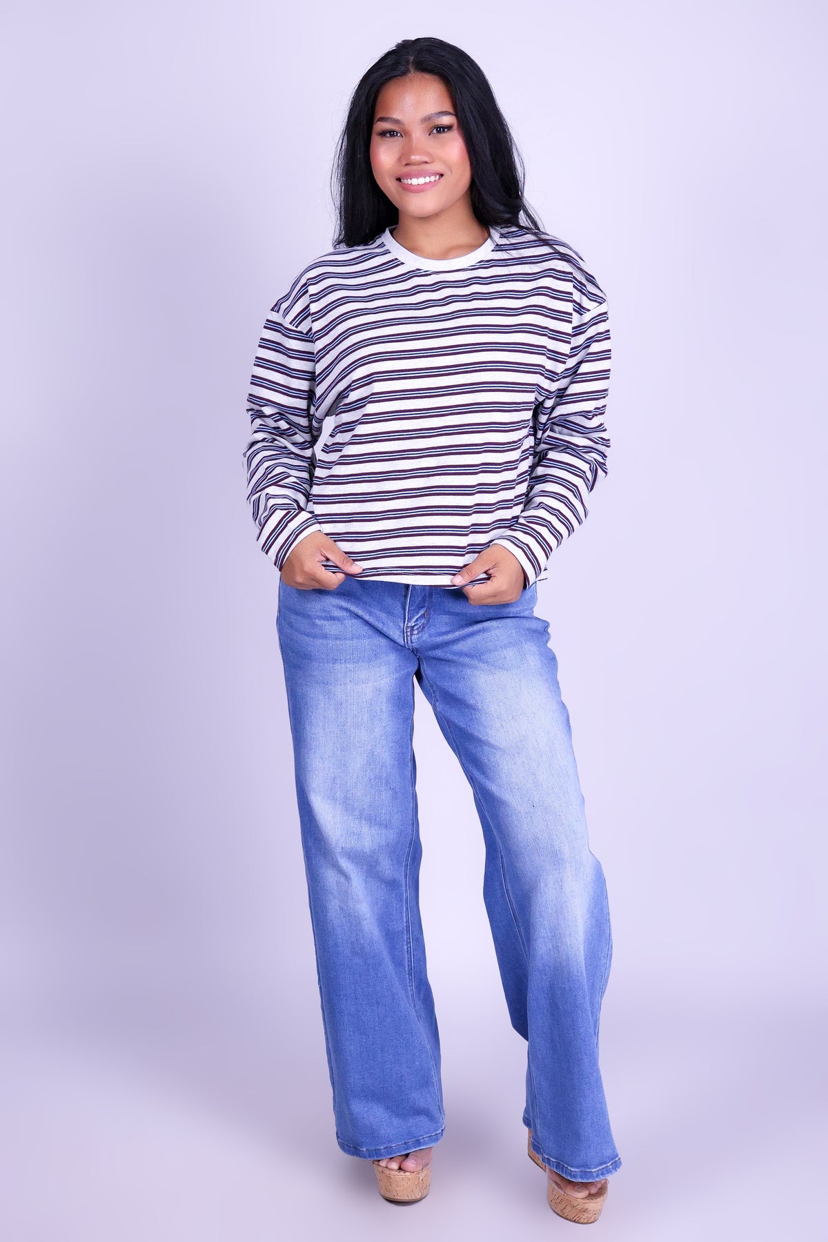 OUT FOR THE DAY LONG SLEEVE TOP