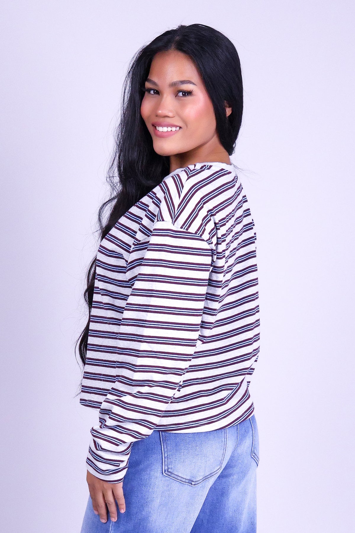 OUT FOR THE DAY LONG SLEEVE TOP