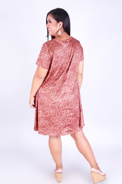 GARDENIA TRAPEZE DRESS