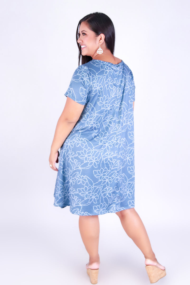 GARDENIA TRAPEZE DRESS