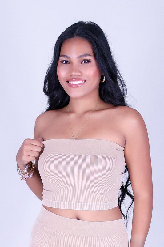 CONTOUR CODE CROP TUBE TOP