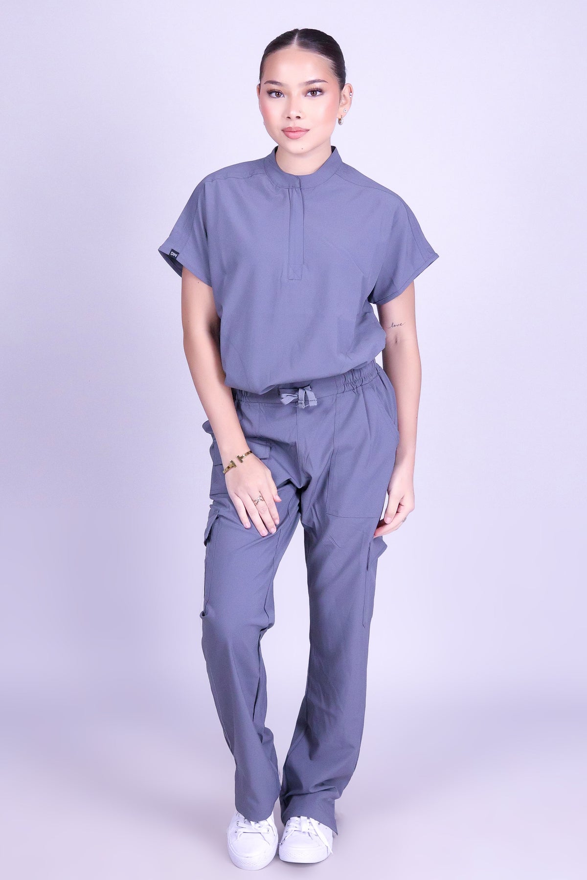 HEART AT WORK BOOT-CUT SCRUB PANTS