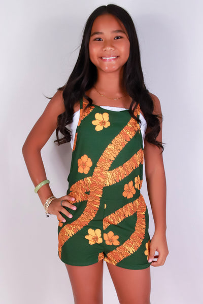 Jeans Warehouse Hawaii - DRESS RMPR 7-16 - ILIMA OVERALL ROMPER | KIDS SIZE 7-16 | By LUZ