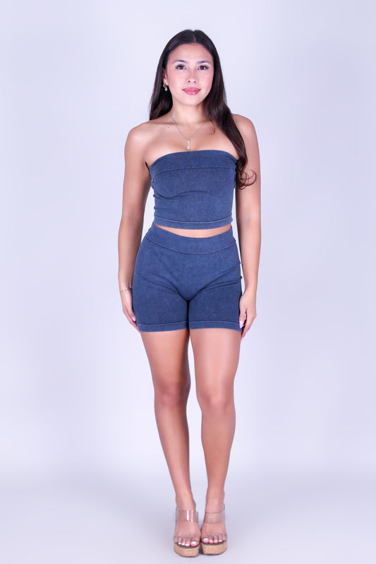 CONTOUR CODE CROP TUBE TOP