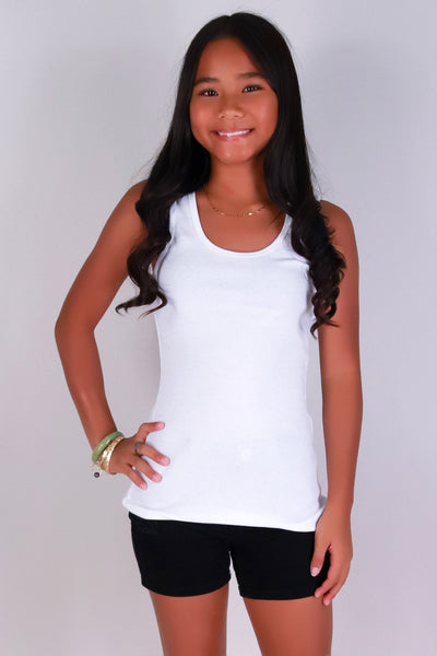 Jeans Warehouse Hawaii - S/S SOLID TOPS 7-16 - JUST MY TANK TOP | By SEASONAL OFF PRICE