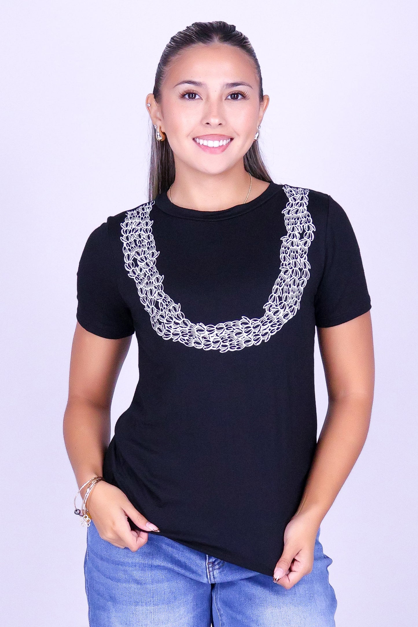4 STRAND OUTLINE PIKAKE TEE