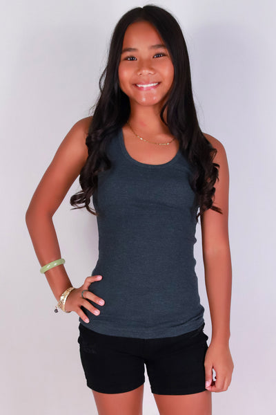 Jeans Warehouse Hawaii - S/S SOLID TOPS 7-16 - JUST MY TANK TOP | By SEASONAL OFF PRICE