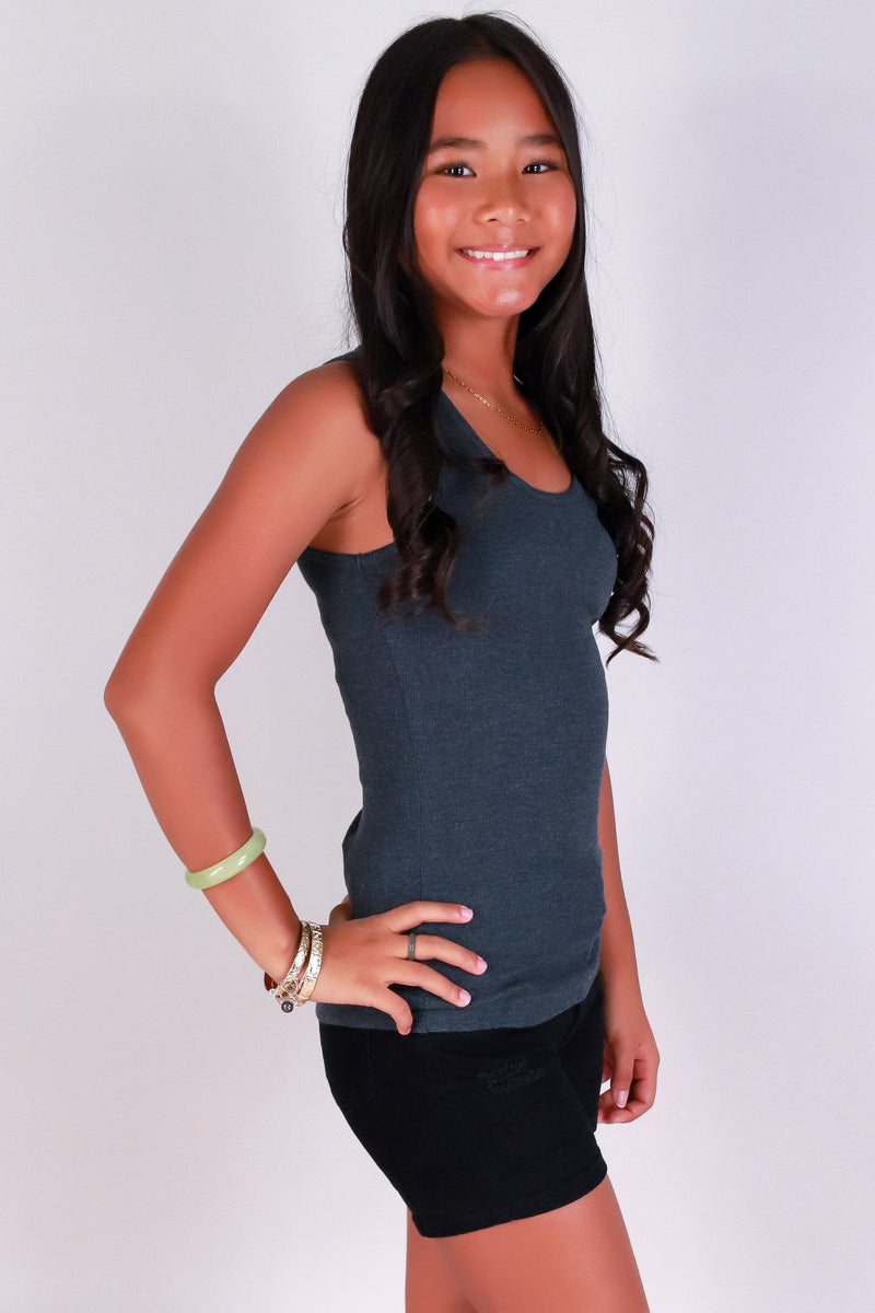 Jeans Warehouse Hawaii - S/S SOLID TOPS 7-16 - JUST MY TANK TOP | By SEASONAL OFF PRICE