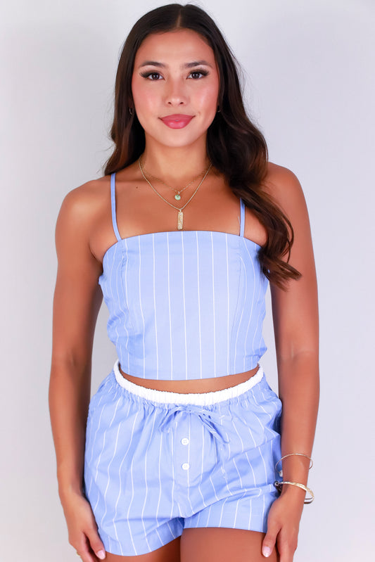 Jeans Warehouse Hawaii - MATCHING SEPARATES - LINE IT UP CROP TOP | By ALMOST FAMOUS