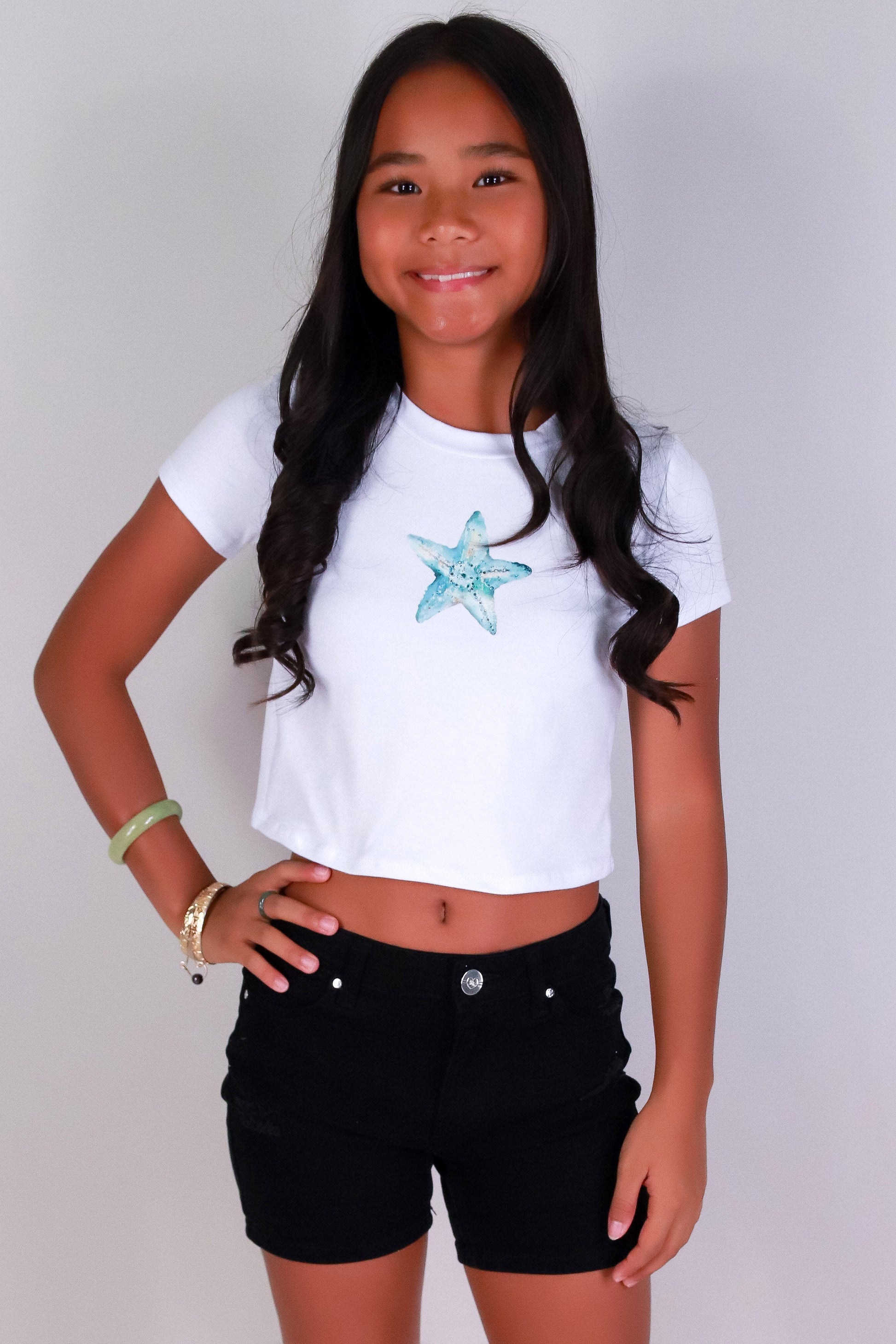 Jeans Warehouse Hawaii - S/S PRINT 7-16 - STARFISH TEE | KIDS SIZE 7-16 | By LUZ