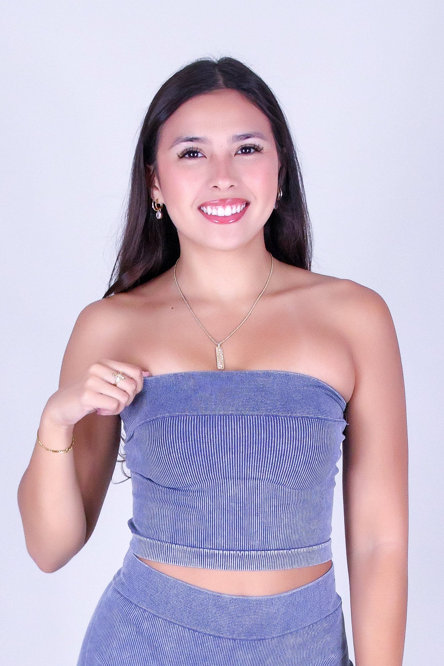 CONTOUR CODE CROP TUBE TOP