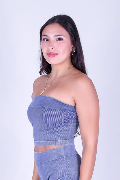 CONTOUR CODE CROP TUBE TOP