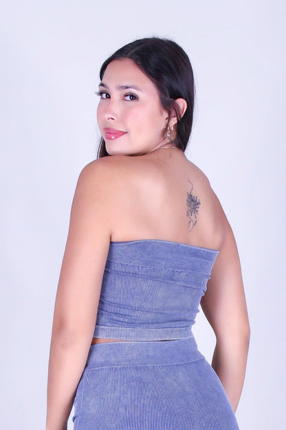 CONTOUR CODE CROP TUBE TOP