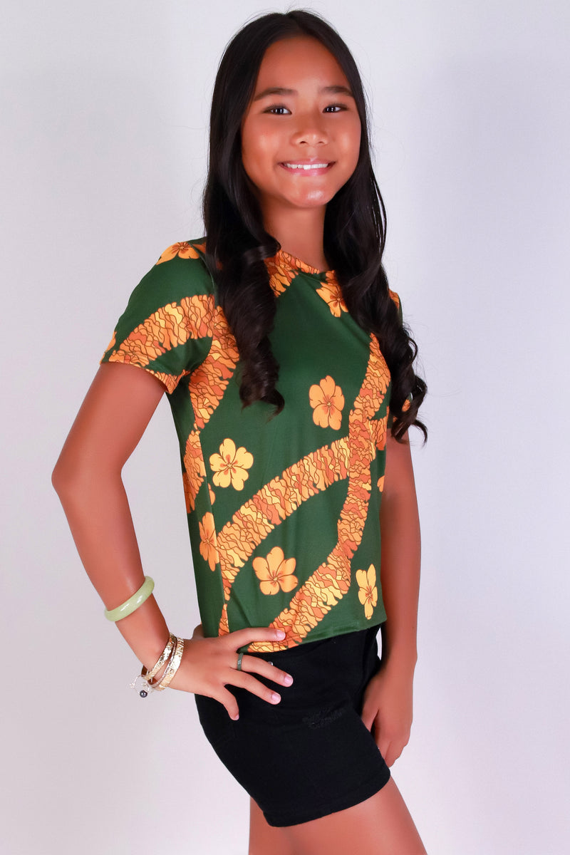 Jeans Warehouse Hawaii - S/S PRINT 7-16 - ILIMA TEE | KIDS SIZE 7-16 | By LUZ