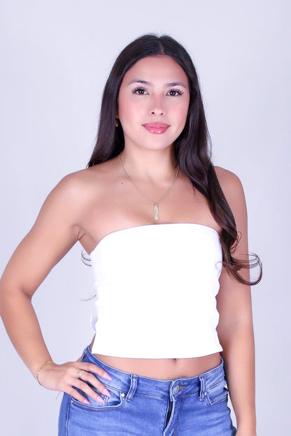 BARE SUMMER CROP TUBE TOP