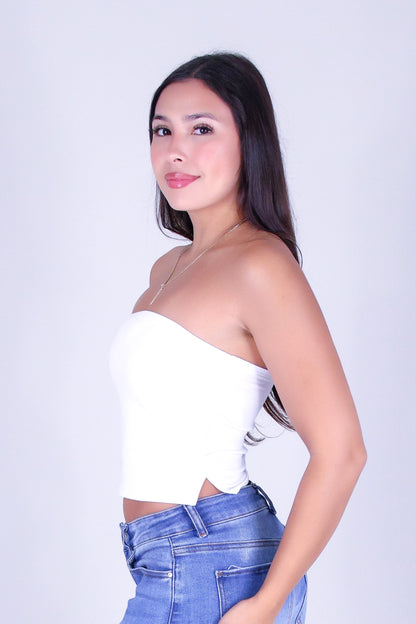 BARE SUMMER CROP TUBE TOP