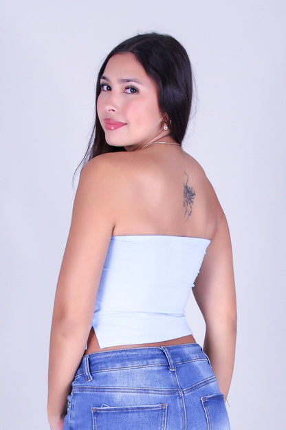 BARE SUMMER CROP TUBE TOP